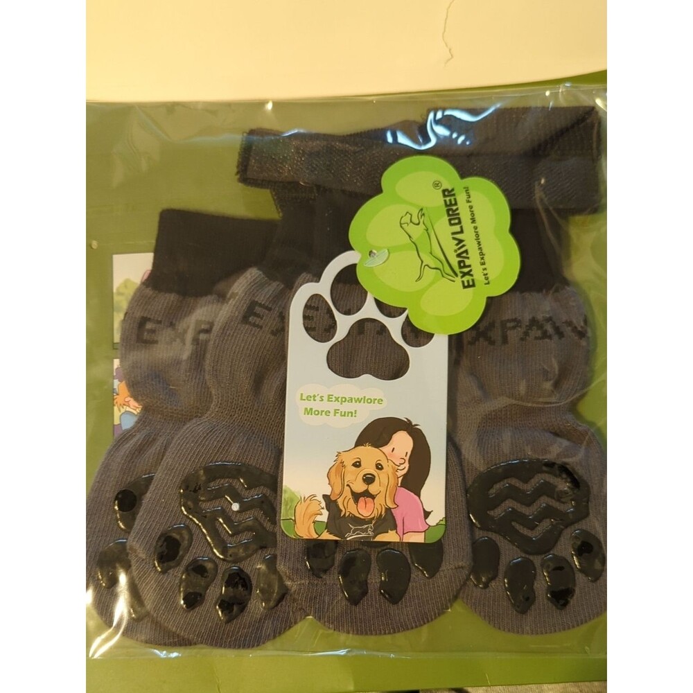 Expawlorer Anti-Slip Hot Cold Senior Dogs Socks Size M